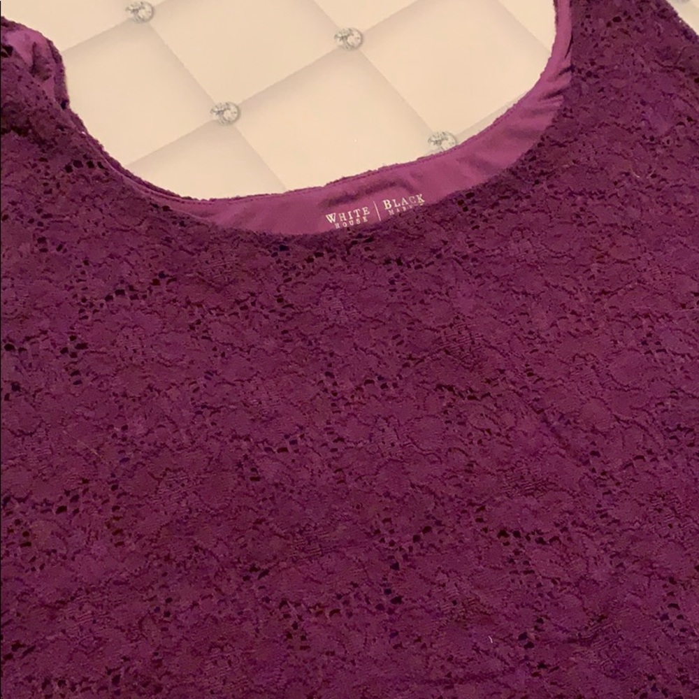 Purple crochet /lace tank